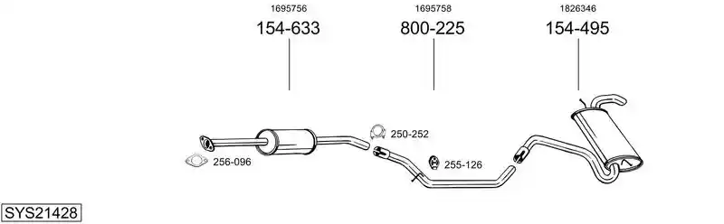 BOSAL SYS21428