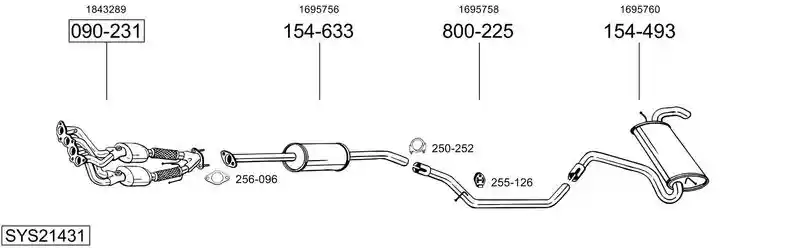 BOSAL SYS21431