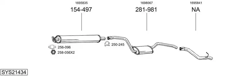 BOSAL SYS21434
