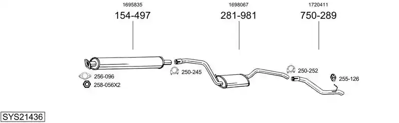 BOSAL SYS21436