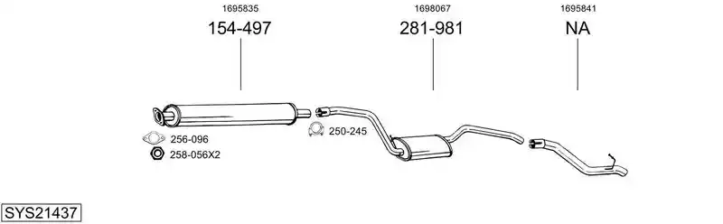 BOSAL SYS21437