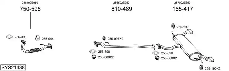 BOSAL SYS21438