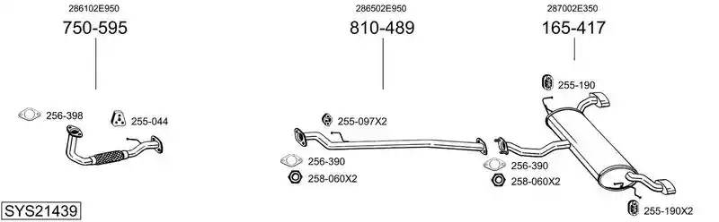 BOSAL SYS21439