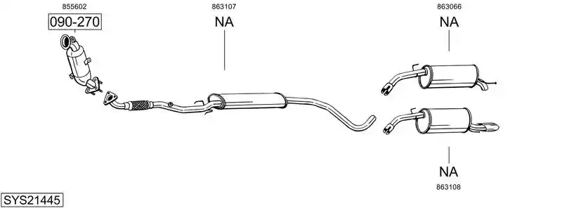 BOSAL SYS21445