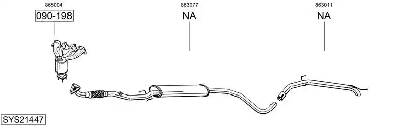 BOSAL SYS21447