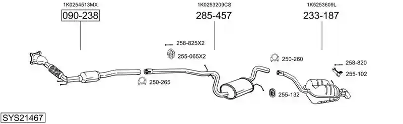 BOSAL SYS21467