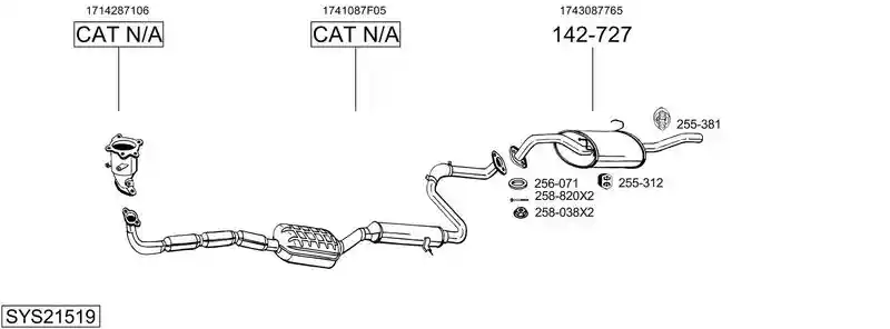 BOSAL SYS21519