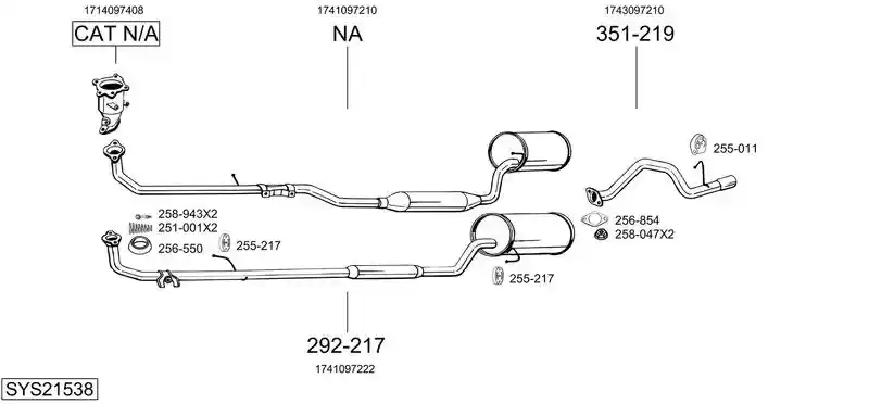 BOSAL SYS21538
