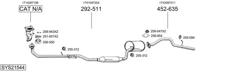 BOSAL SYS21544