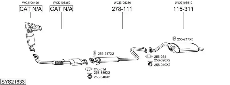 BOSAL SYS21633