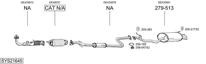 BOSAL SYS21645