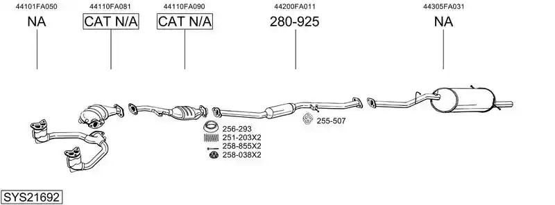 BOSAL SYS21692