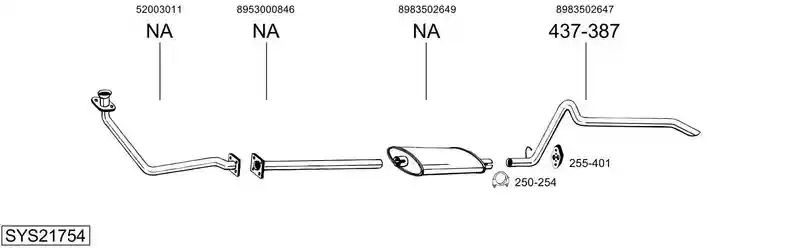BOSAL SYS21754