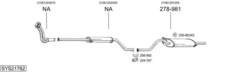 BOSAL SYS21762