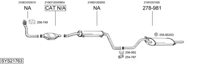 BOSAL SYS21763