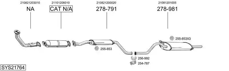 BOSAL SYS21764