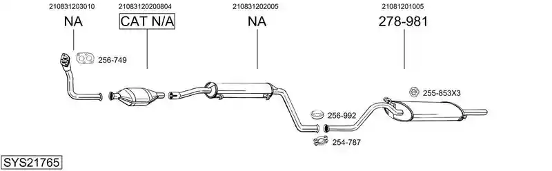 BOSAL SYS21765