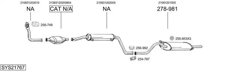 BOSAL SYS21767