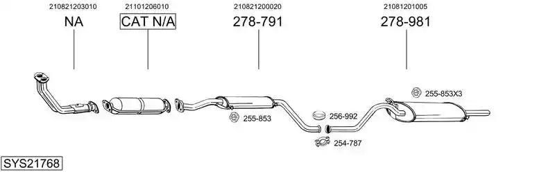 BOSAL SYS21768