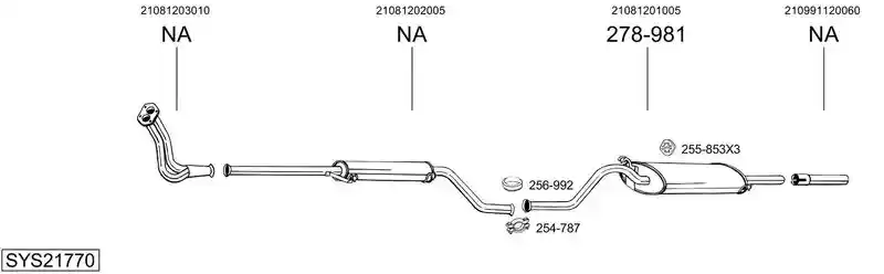 BOSAL SYS21770