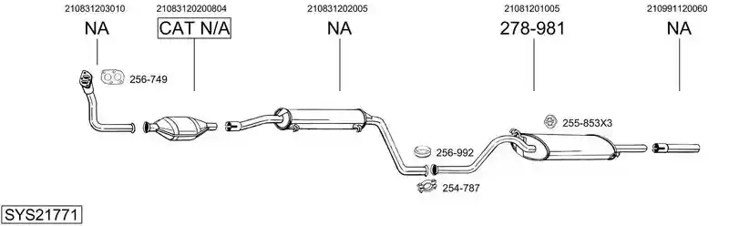 BOSAL SYS21771