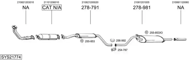 BOSAL SYS21774