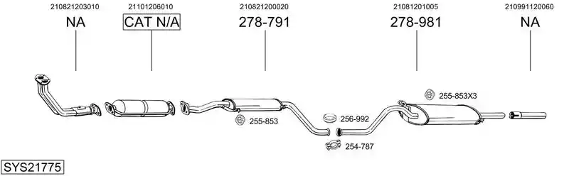 BOSAL SYS21775