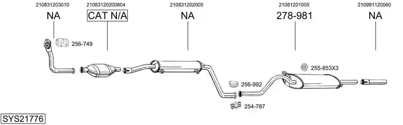 BOSAL SYS21776