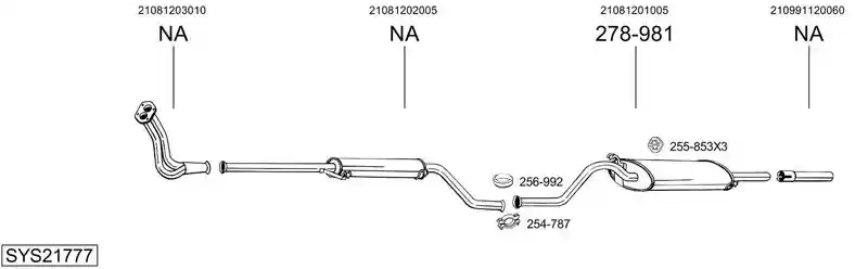 BOSAL SYS21777