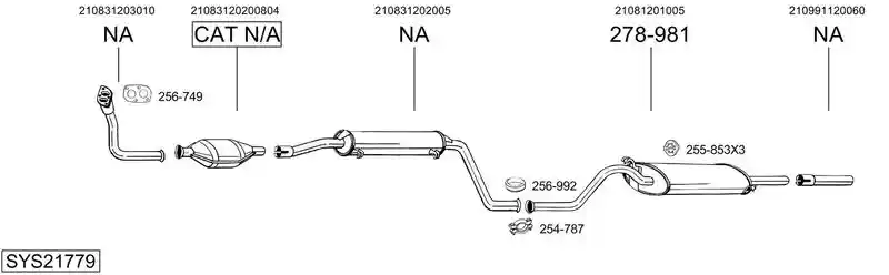 BOSAL SYS21779