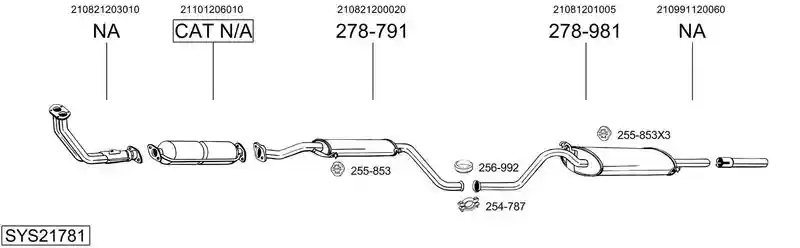 BOSAL SYS21781