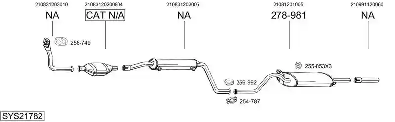 BOSAL SYS21782