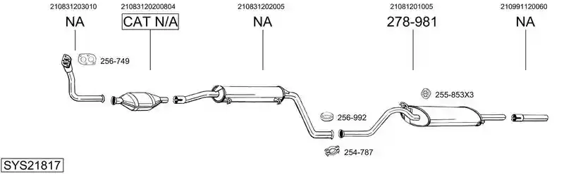 BOSAL SYS21817