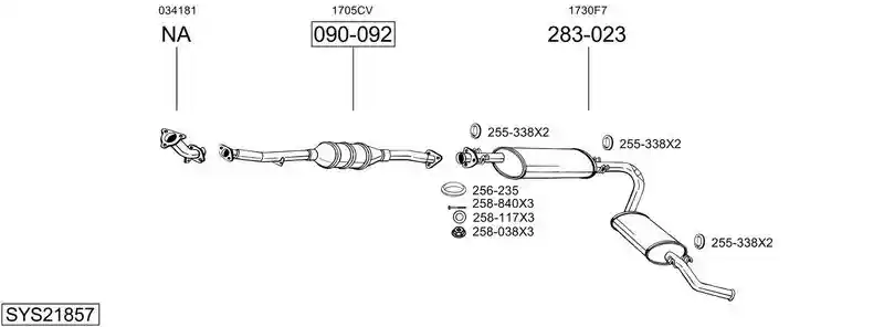 BOSAL SYS21857