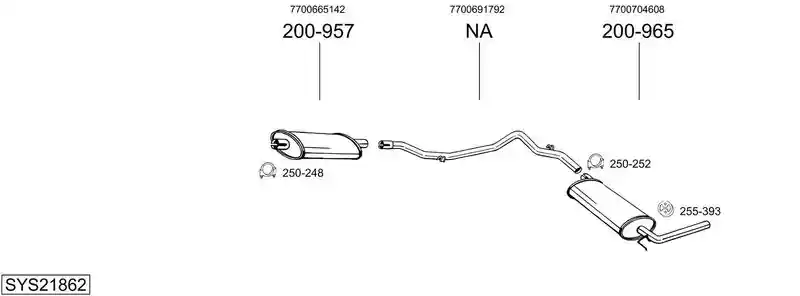 BOSAL SYS21862