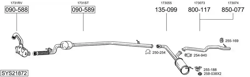 BOSAL SYS21872