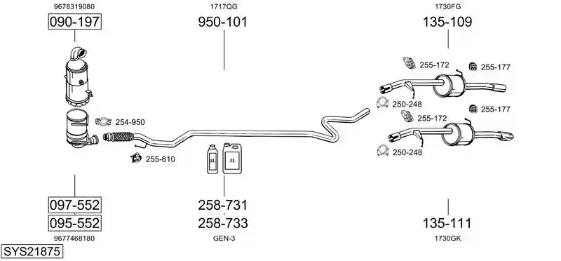 BOSAL SYS21875