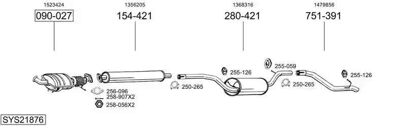 BOSAL SYS21876
