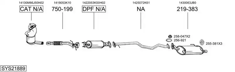 BOSAL SYS21889