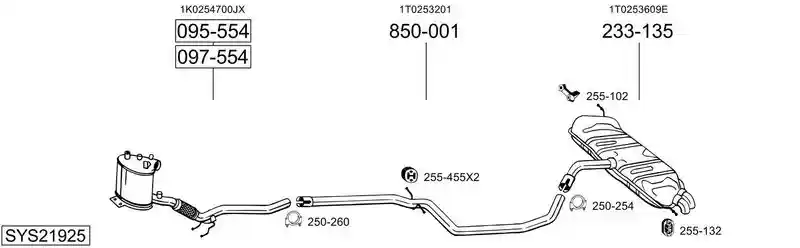 BOSAL SYS21925 BOSAL SYS21925