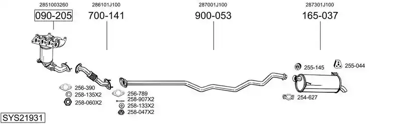 BOSAL SYS21931