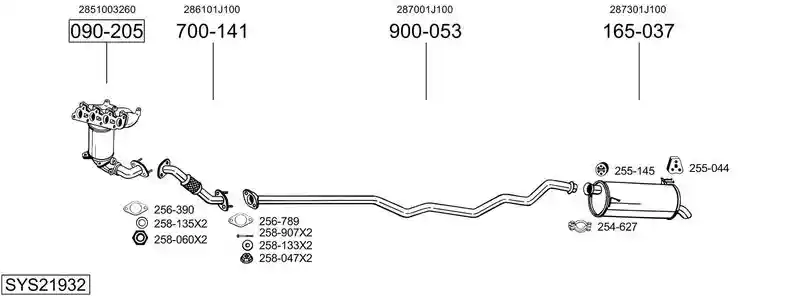 BOSAL SYS21932