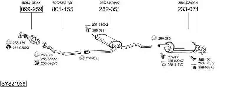 BOSAL SYS21939