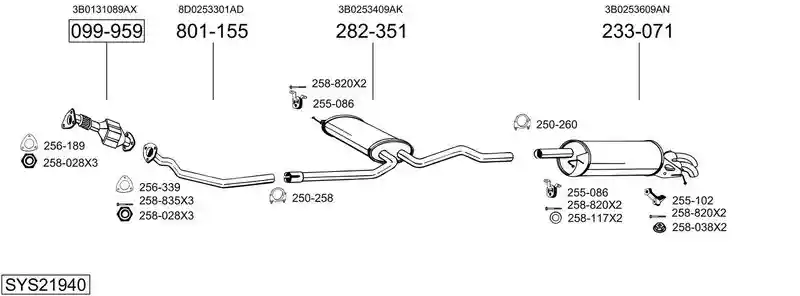 BOSAL SYS21940