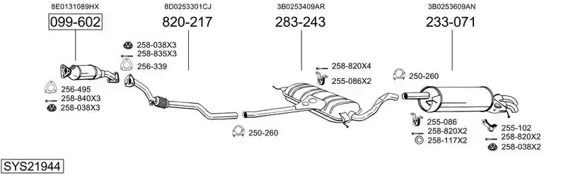 BOSAL SYS21944