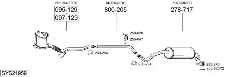 BOSAL SYS21959
