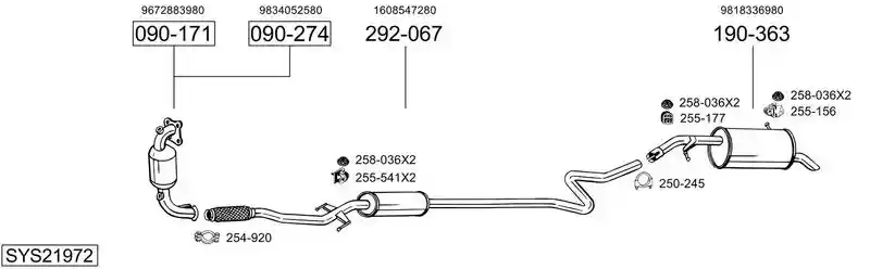 BOSAL SYS21972