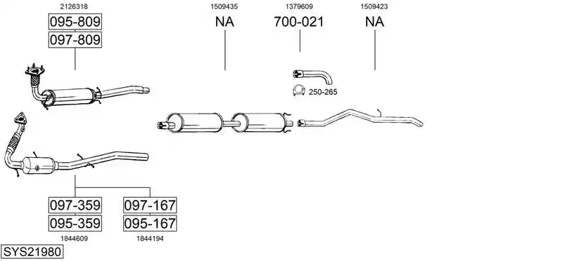 BOSAL SYS21980
