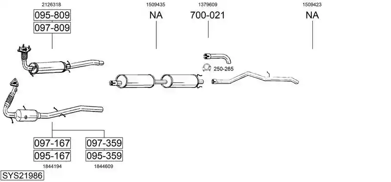BOSAL SYS21986