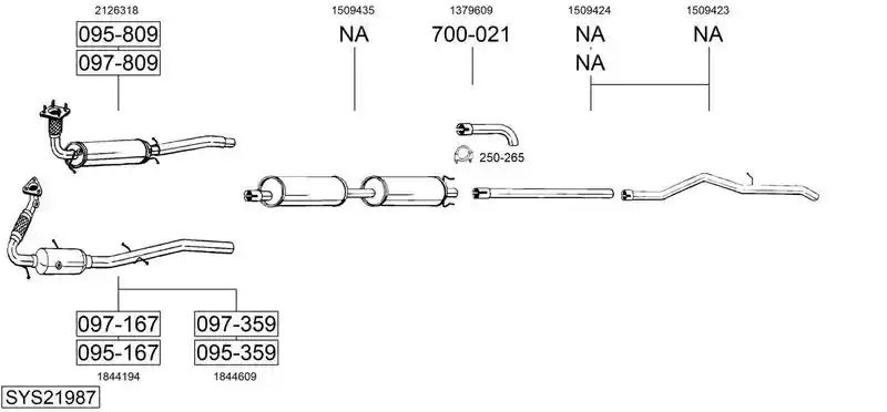 BOSAL SYS21987